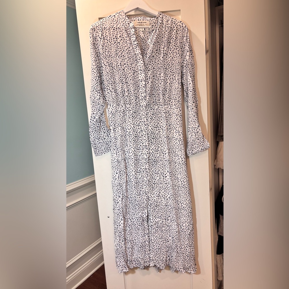 Beachy and Flowy Maxi Dress with 3/4 Sleeves